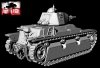 First To Fight PL119 - Francuski czołg lekki Renault R40 z armatą SA38 1/72